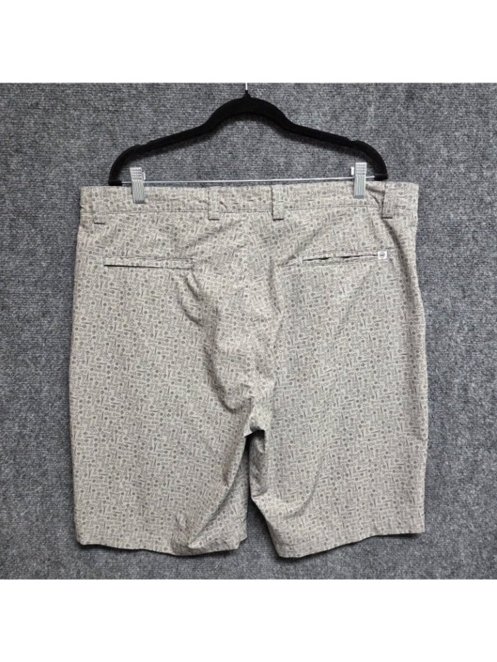 Peter Millar Shorts Mens 38 Gray Shackelford Performance Golf Bottle Opener FLAW - Picture 2 of 15